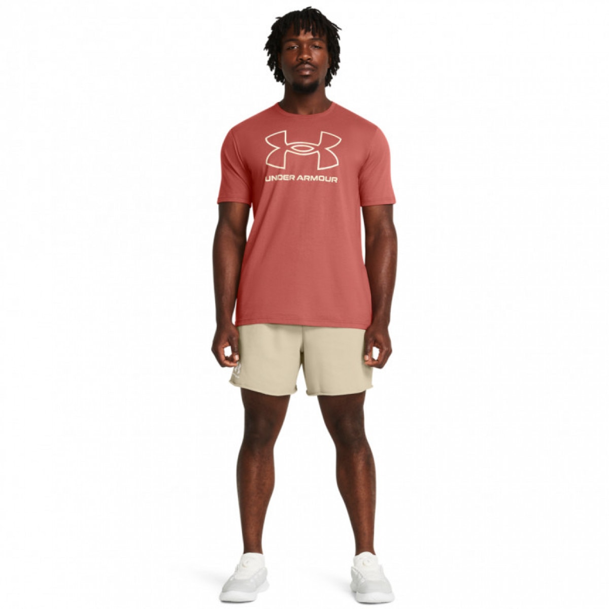 Męskie spodenki dresowe Under Armour UA Rival Terry 6in Short - beżowe - UNDER ARMOUR