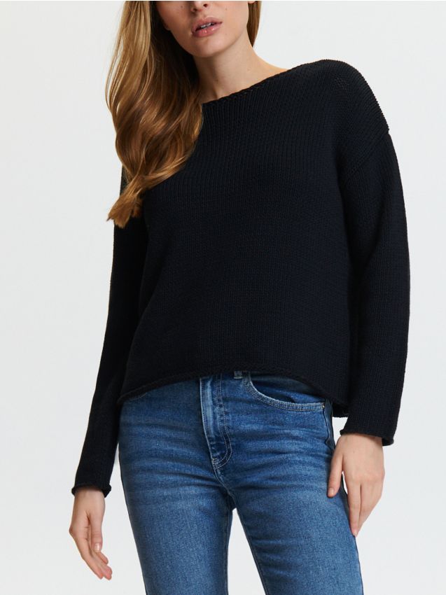 Sinsay - Sweter - czarny