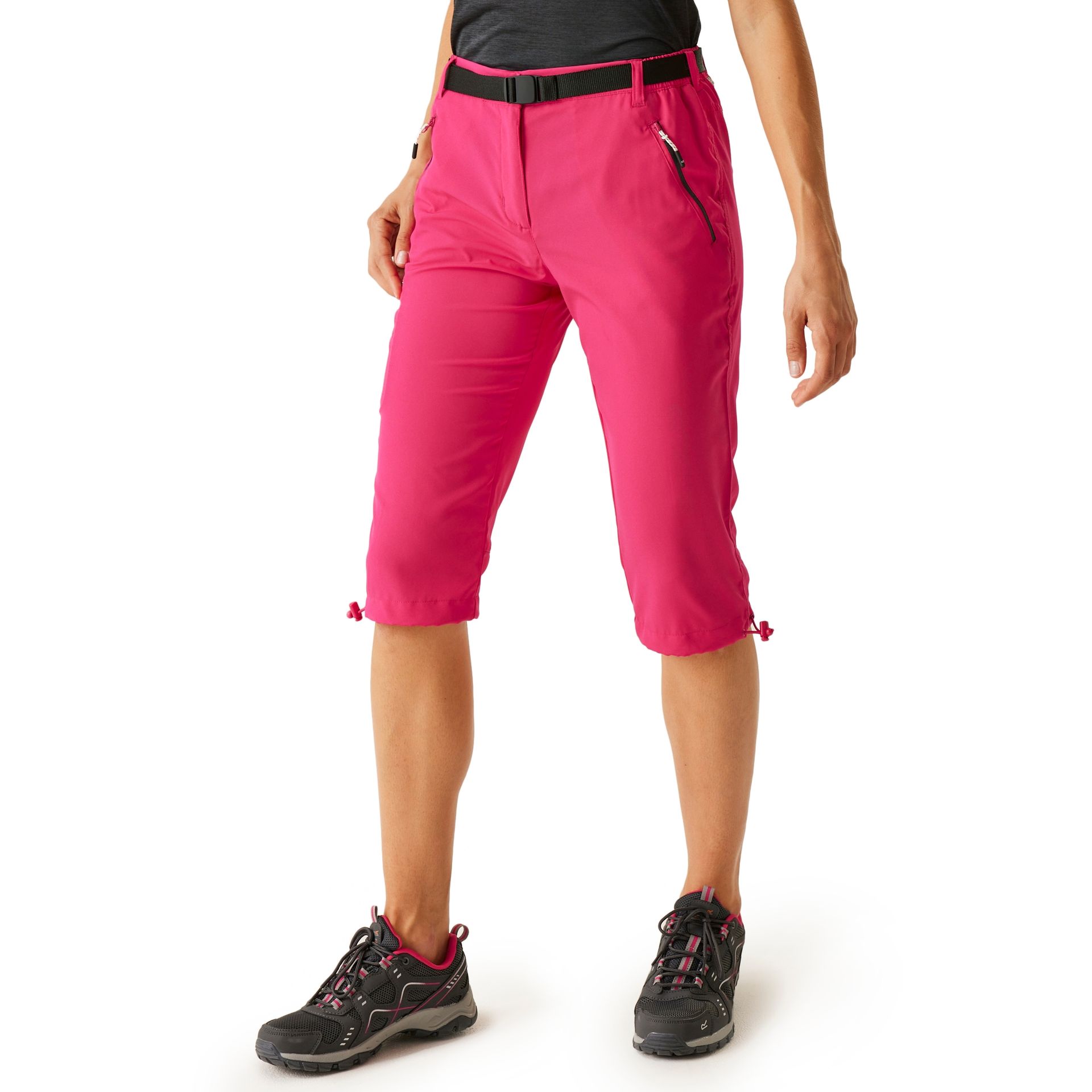 Regatta Damskie Spodnie Trekkingowe 3/4 Xert Capri Light Fuksja