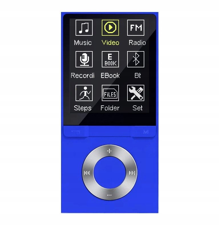 Odtwarzacz MP4 B6 16GB bluetooth microSD MP3 niebieski