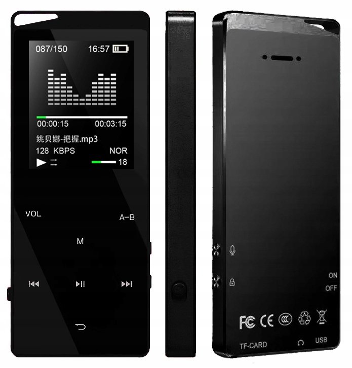 Odtwarzacz MP4 X03 32GB bluetooth głośnik MP3 czarny