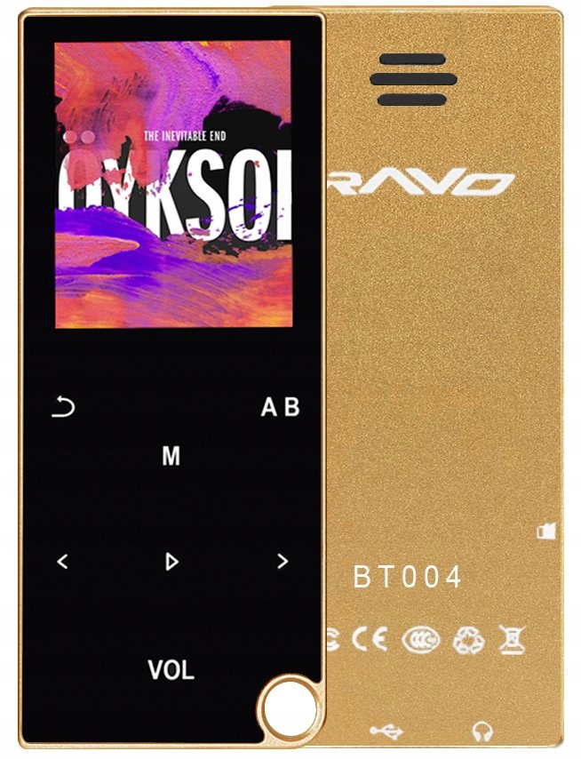 Odtwarzacz MP4 BT004 32GB bluetooth głośnik MP3 złoty