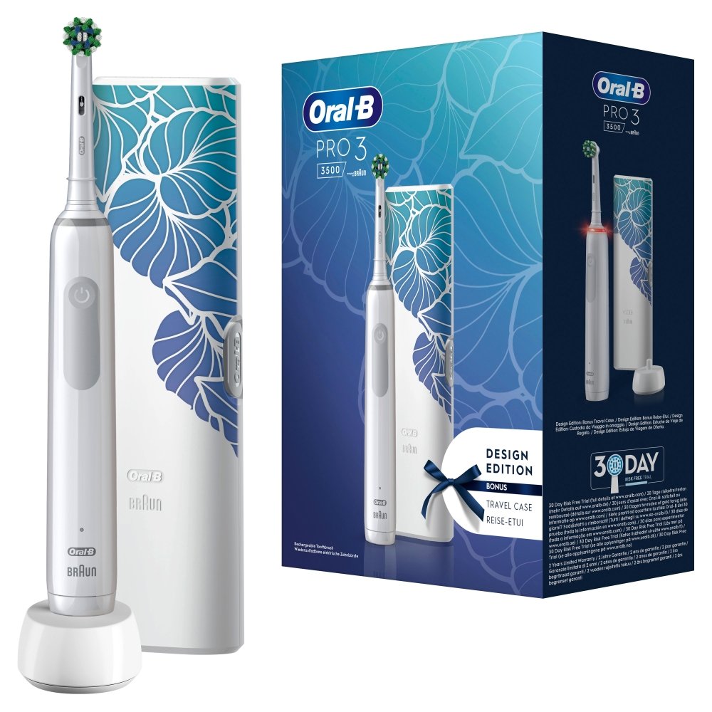 Oral-B Pro 3 3500 White Floral Design Edition