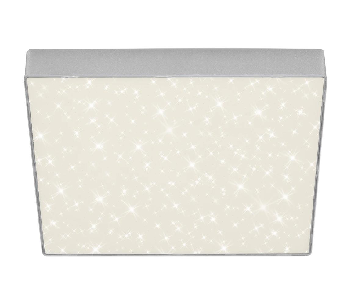Briloner 7078-414 - LED Plafon STAR SKY LED/21W/230V 28x28 cm srebrny