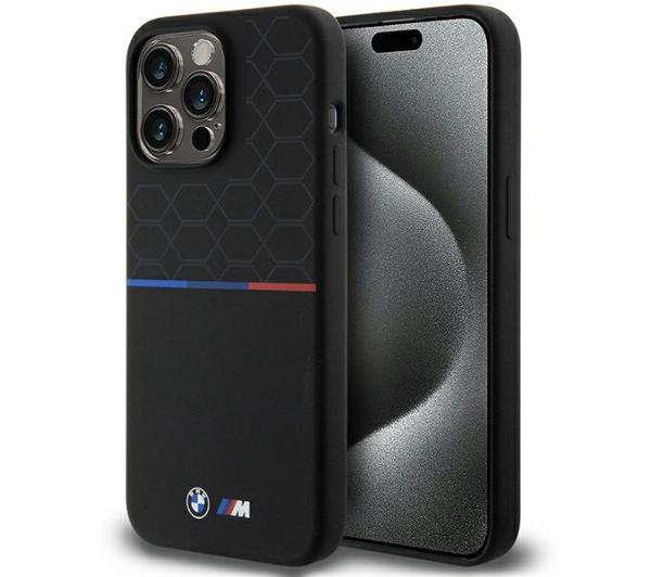 Zdjęcia - Etui BMW BMHMP15X22SMPK iPhone 15 Pro Max 6.7" czarny/black hardcase M Sil