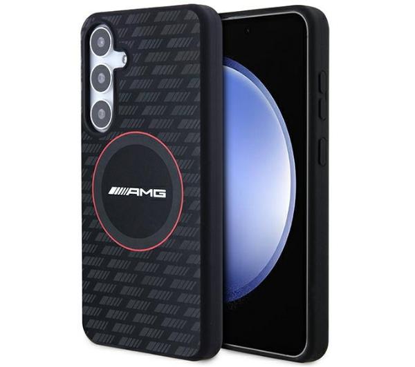 AMG AMHMS24S23SMRK S24 S921 czarny/black hardcase Silicone Carbon Pattern MagSafe