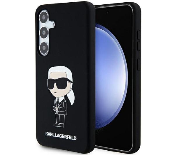 Karl Lagerfeld KLHCS24MSNIKBCK S24+ S926 hardcase czarny/black Silicone Ikonik