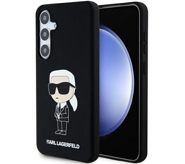 Karl Lagerfeld KLHCS24SSNIKBCK S24 S921 hardcase czarny/black Silicone Ikonik