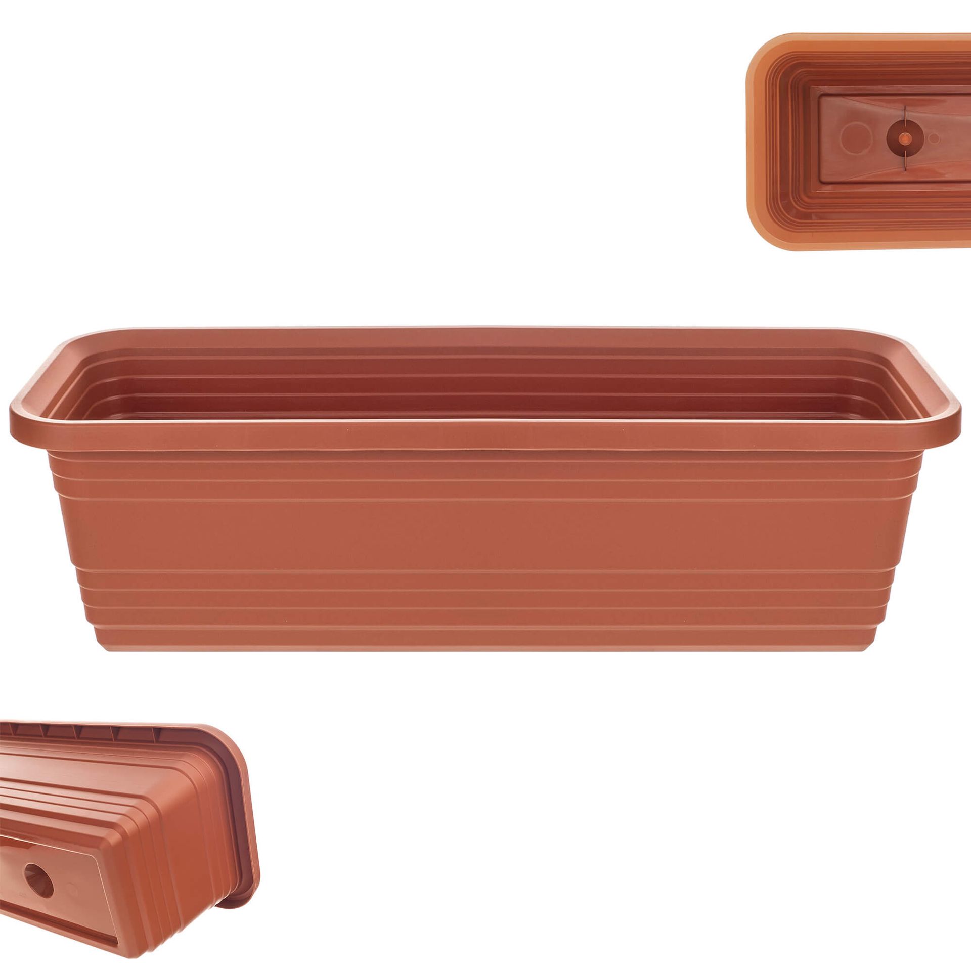 Skrzynka balkonowa Paulin 50cm terrakota