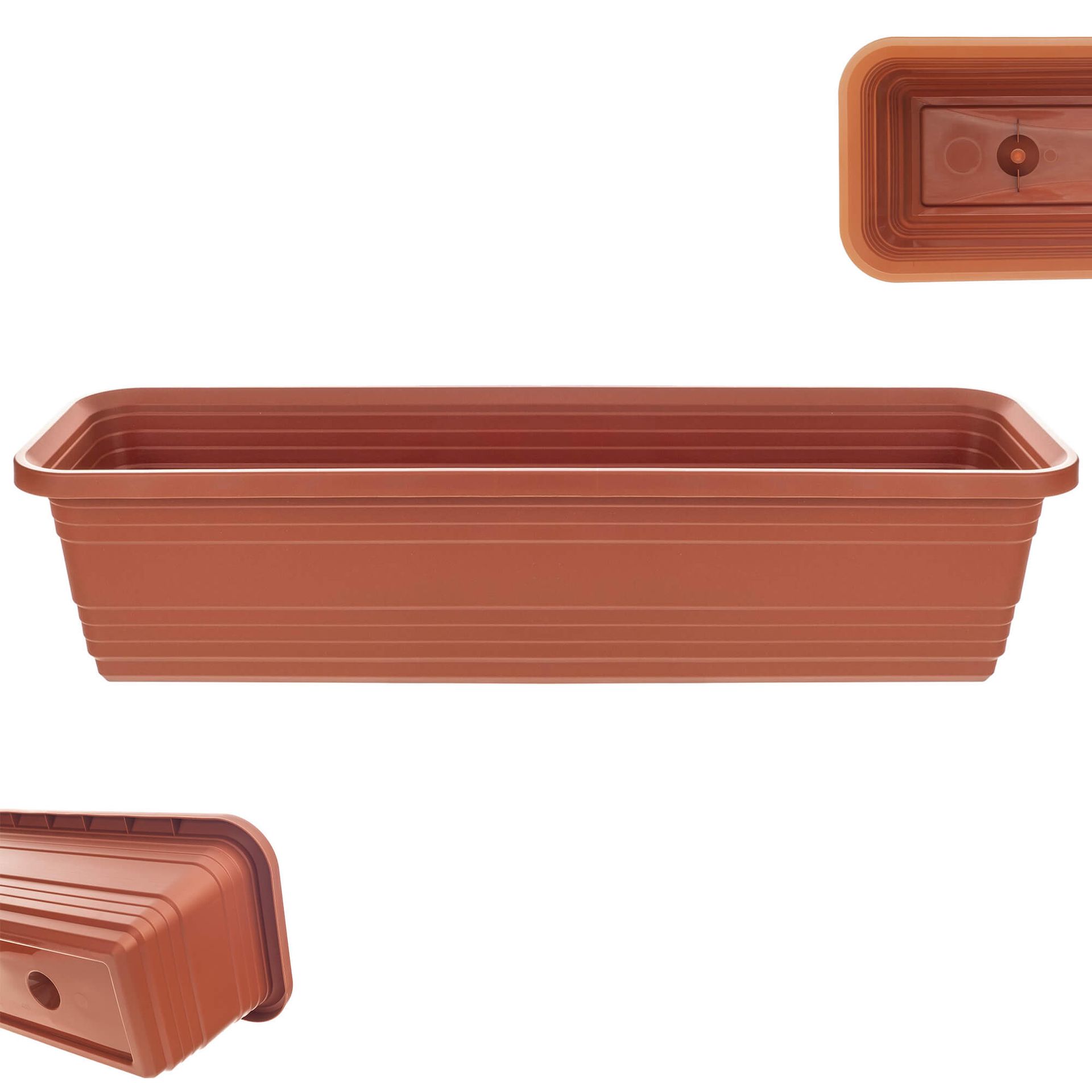 Skrzynka balkonowa Paulin 60cm terrakota