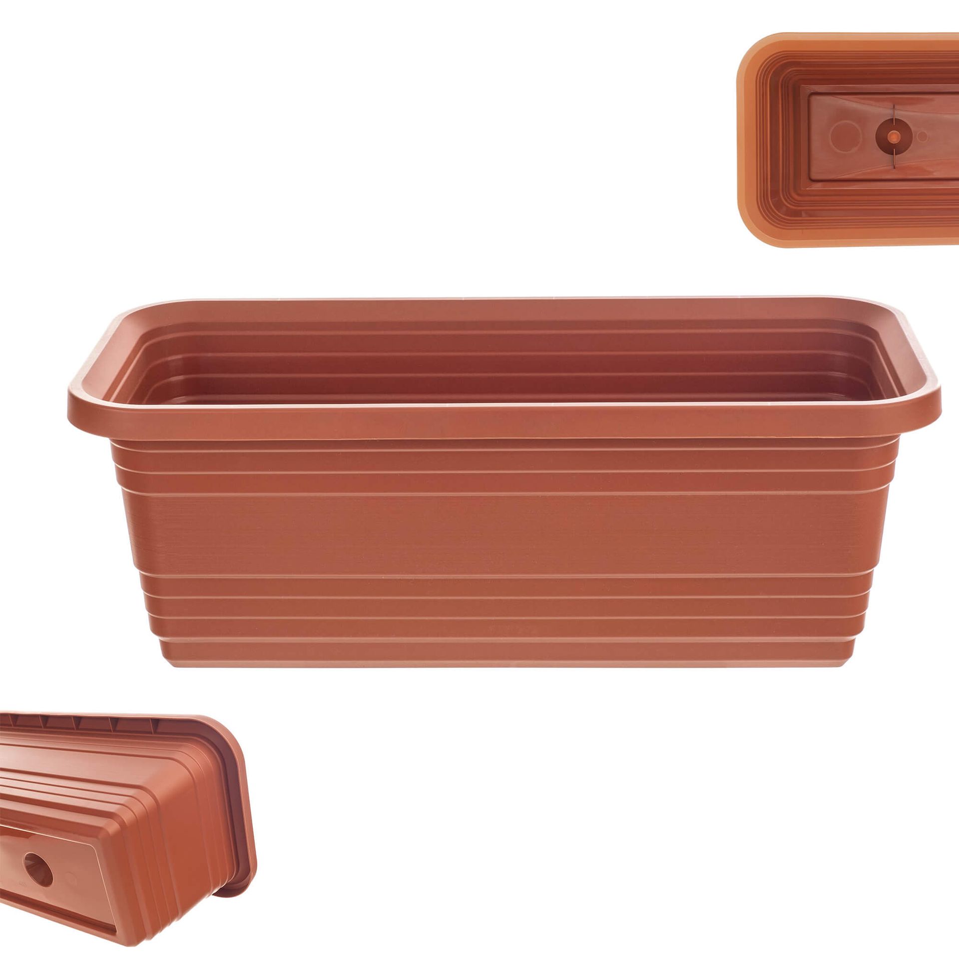 Skrzynka balkonowa Paulin 40cm terrakota