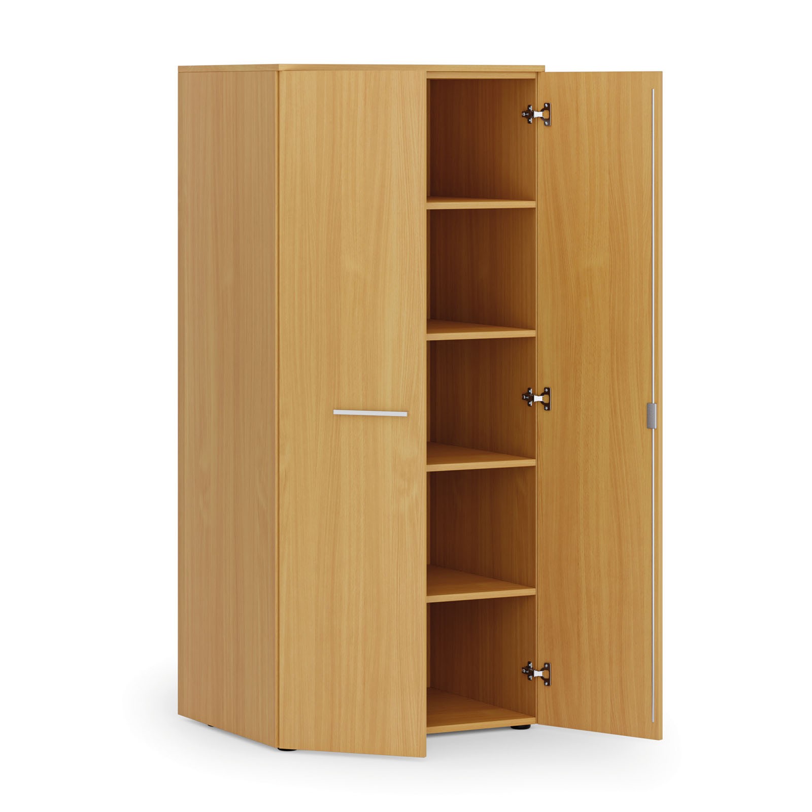 Szafa biurowa z drzwiami PRIMO WOOD, 1781 x 800 x 600 mm, buk
