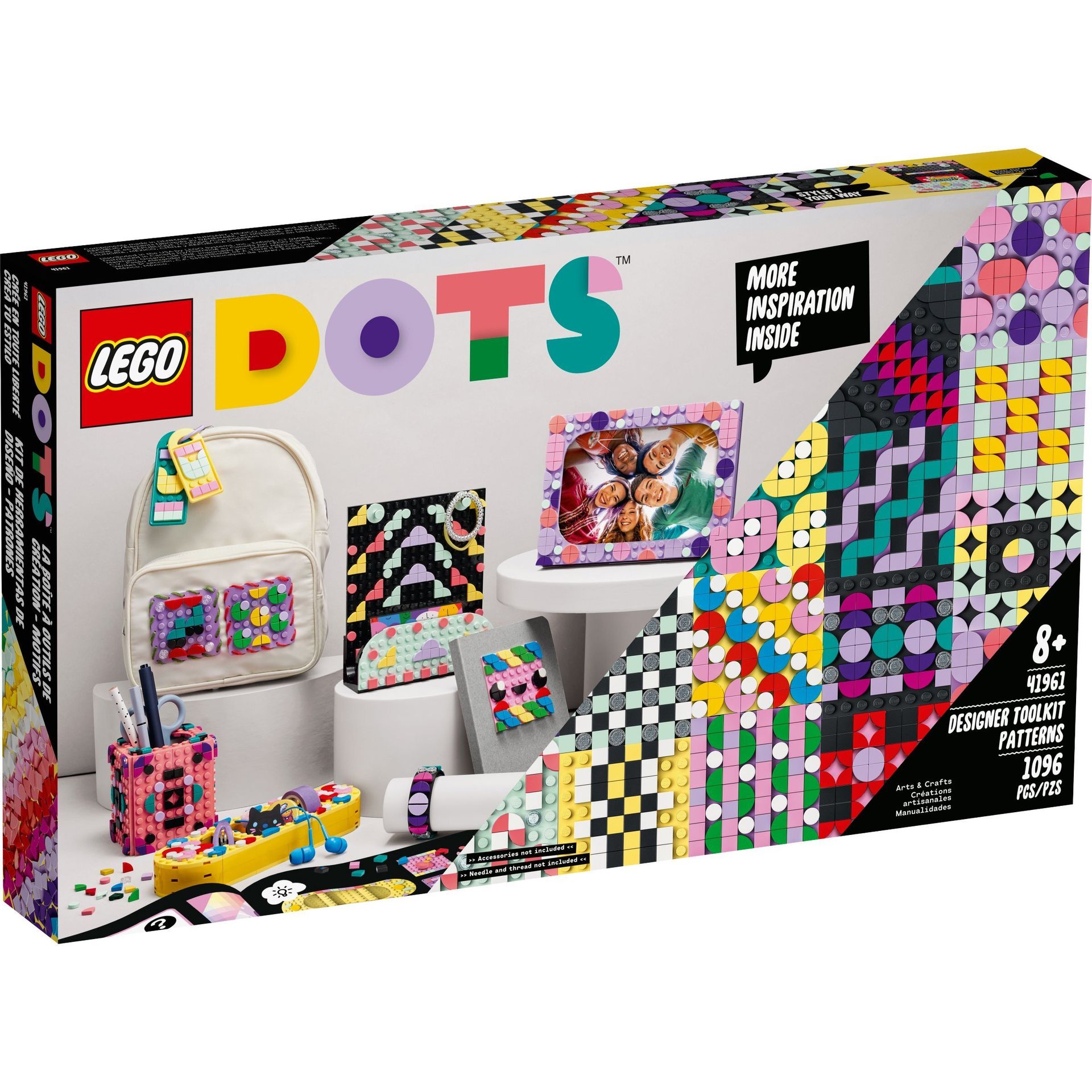 LEGO DOTS Zestaw narzędzi projektanta Wzorki 1096 części 41961