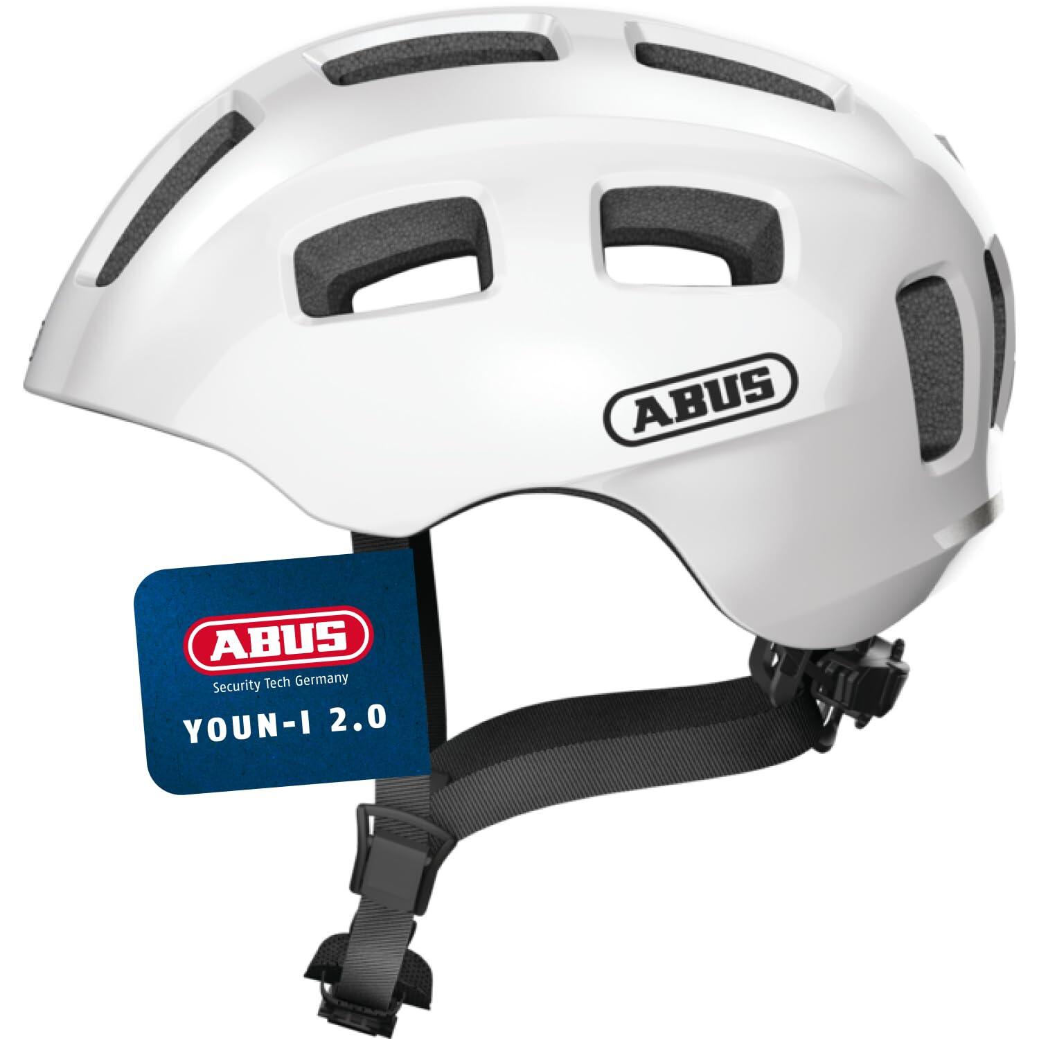 Abus Youn-I 2.0 Helmet Youth, biały S | 48-54cm 2021 Kaski dla dzieci 40152