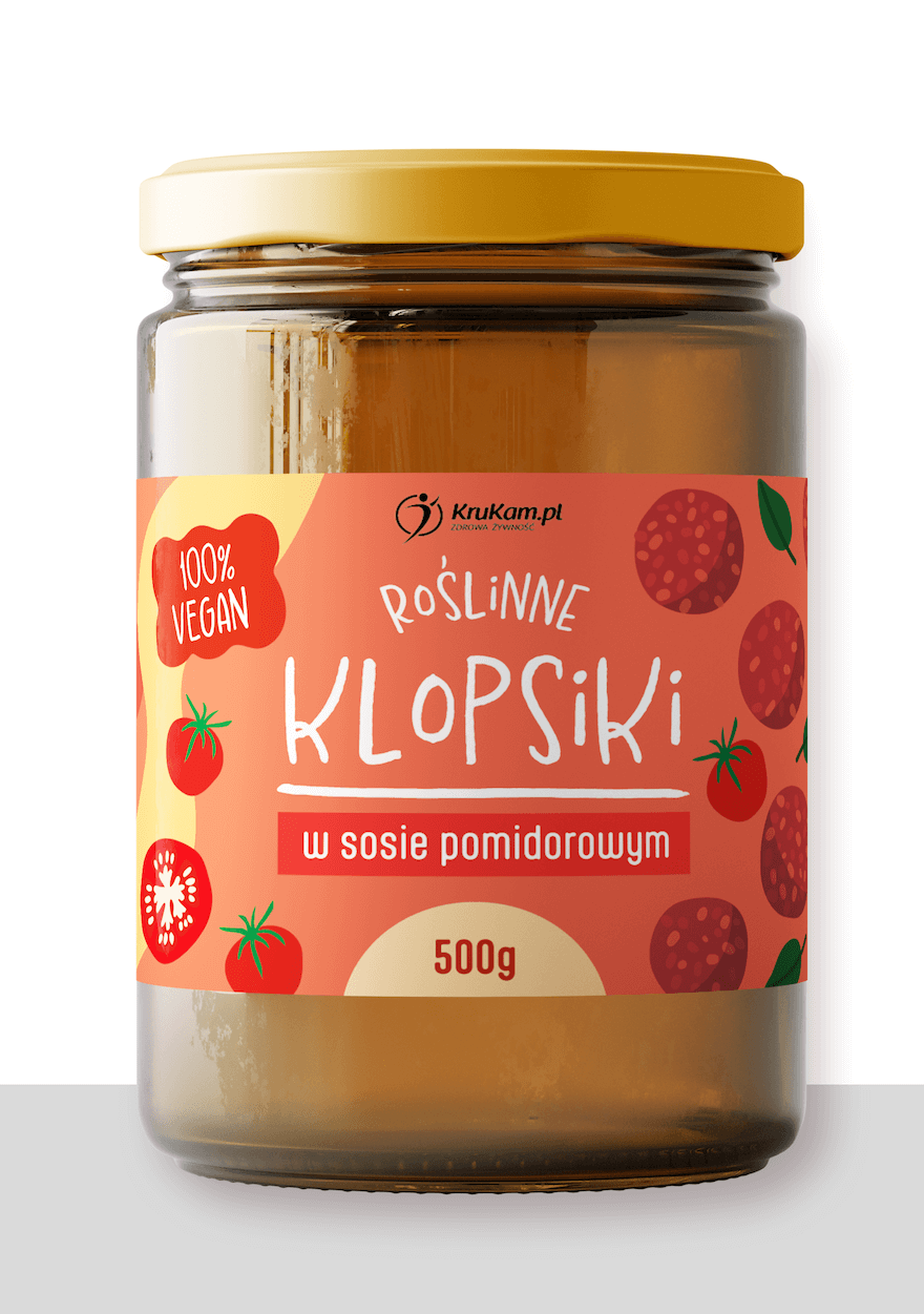 Roślinne klopsiki w sosie pomidorowym 500g