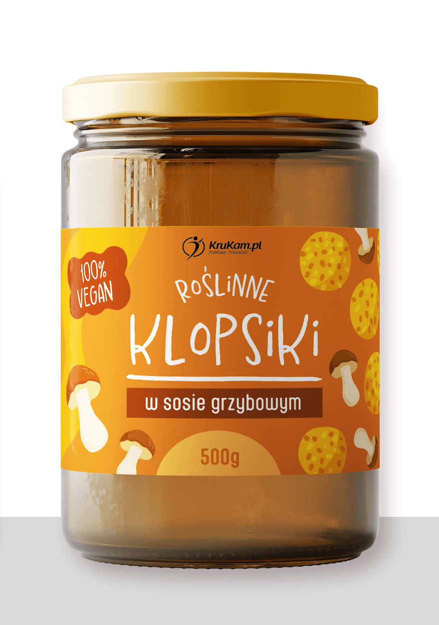 Roślinne klopsiki w sosie grzybowym 500g