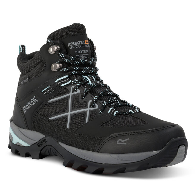 Trekkingi Regatta LdySamarisIIIBoot RWF834 Black/Bleached Aqua UV8