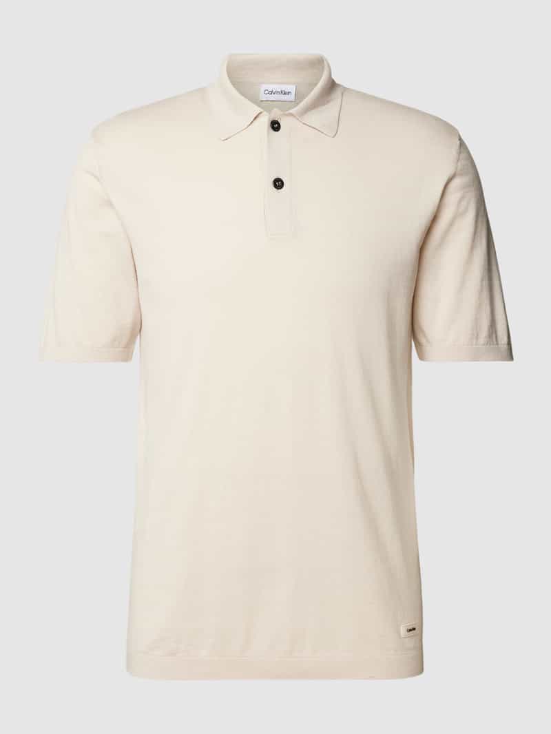 Koszulka polo o kroju regular fit w jednolitym kolorze