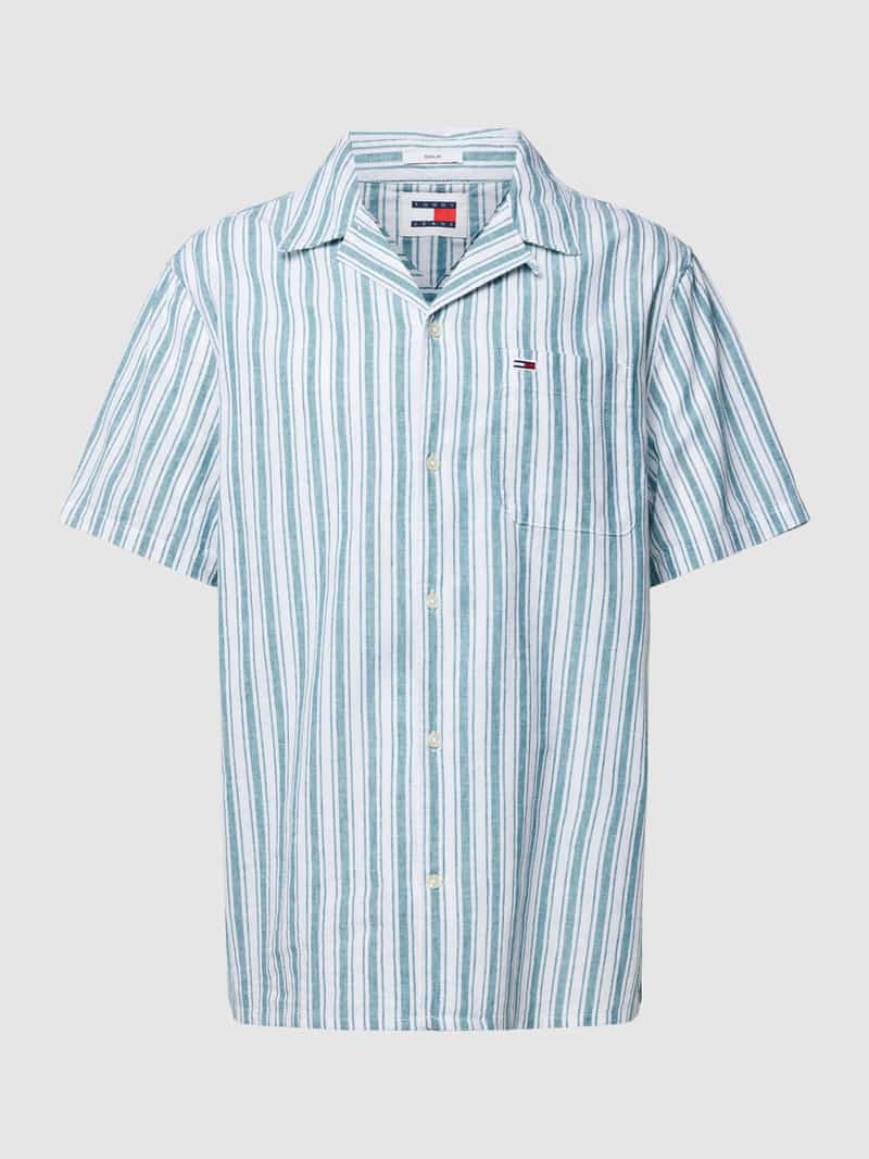 Koszula casualowa o kroju slim fit z rękawem o dł. 1/2