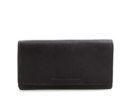 Spikes & Sparrow Portfel RFID skóra 17 cm, czarny, 17 x 4 x 9 cm