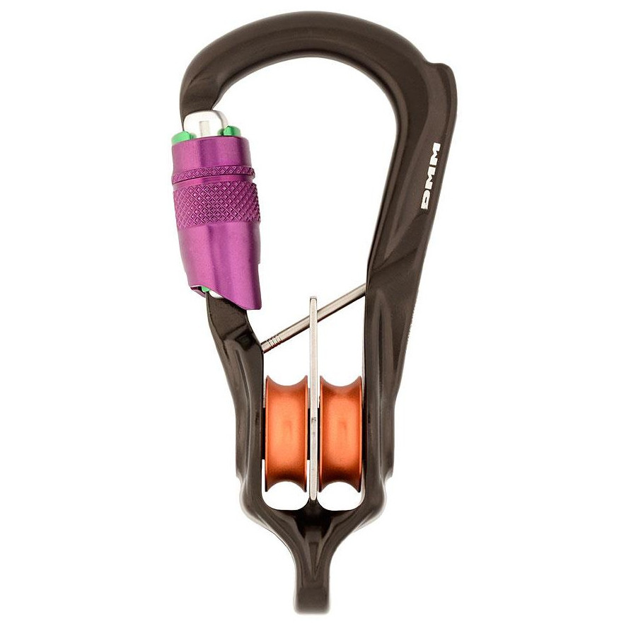 Karabinek DMM Revolver Rig Twin Durolock Kolor: czarny