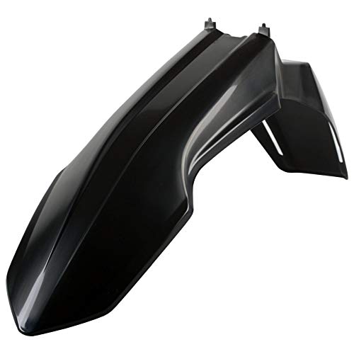POLISPORT 8550500002 - Błotnik przedni OEM z trwałego, błyszczącego tworzywa sztucznego kompatybilny z motocyklami Suzuki w kolorze czarnym