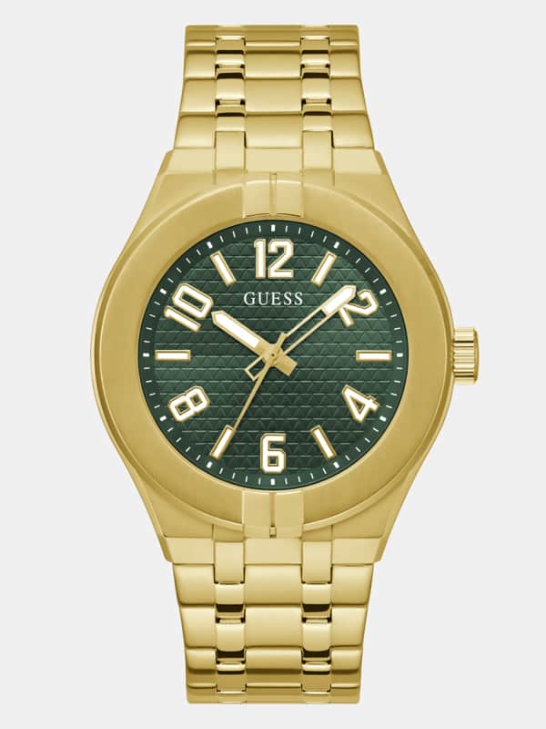 GUESS M Analogowy Zegarek Ze Stali Złoty, Rozmiar T/U