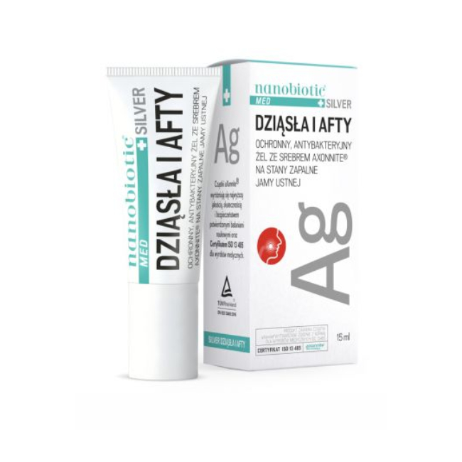 Nanobiotic MED Silver, żel na stany zapalne jamy ustnej, 15 ml