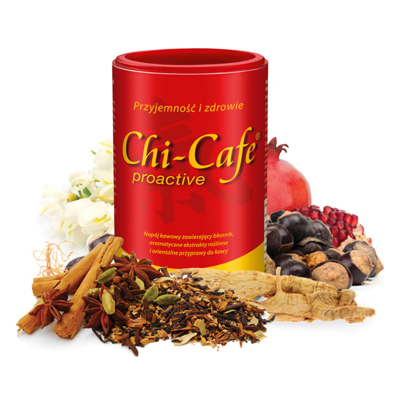 Kawa rozpuszczalna Chi-Cafe Proactive 180g Dr. Jacobs pobudza przemianę materii