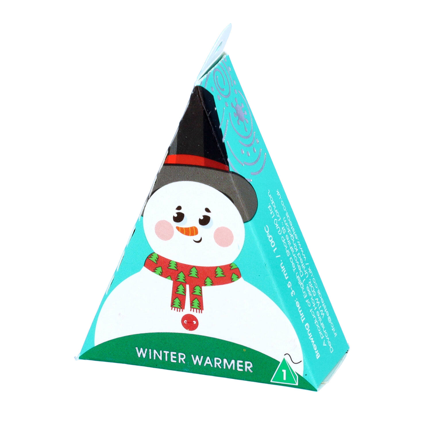 ﻿Herbata Świąteczna BIO ZAWIESZKA NA CHOINKĘ Święta Piramidka BAŁWANEK 25x2g