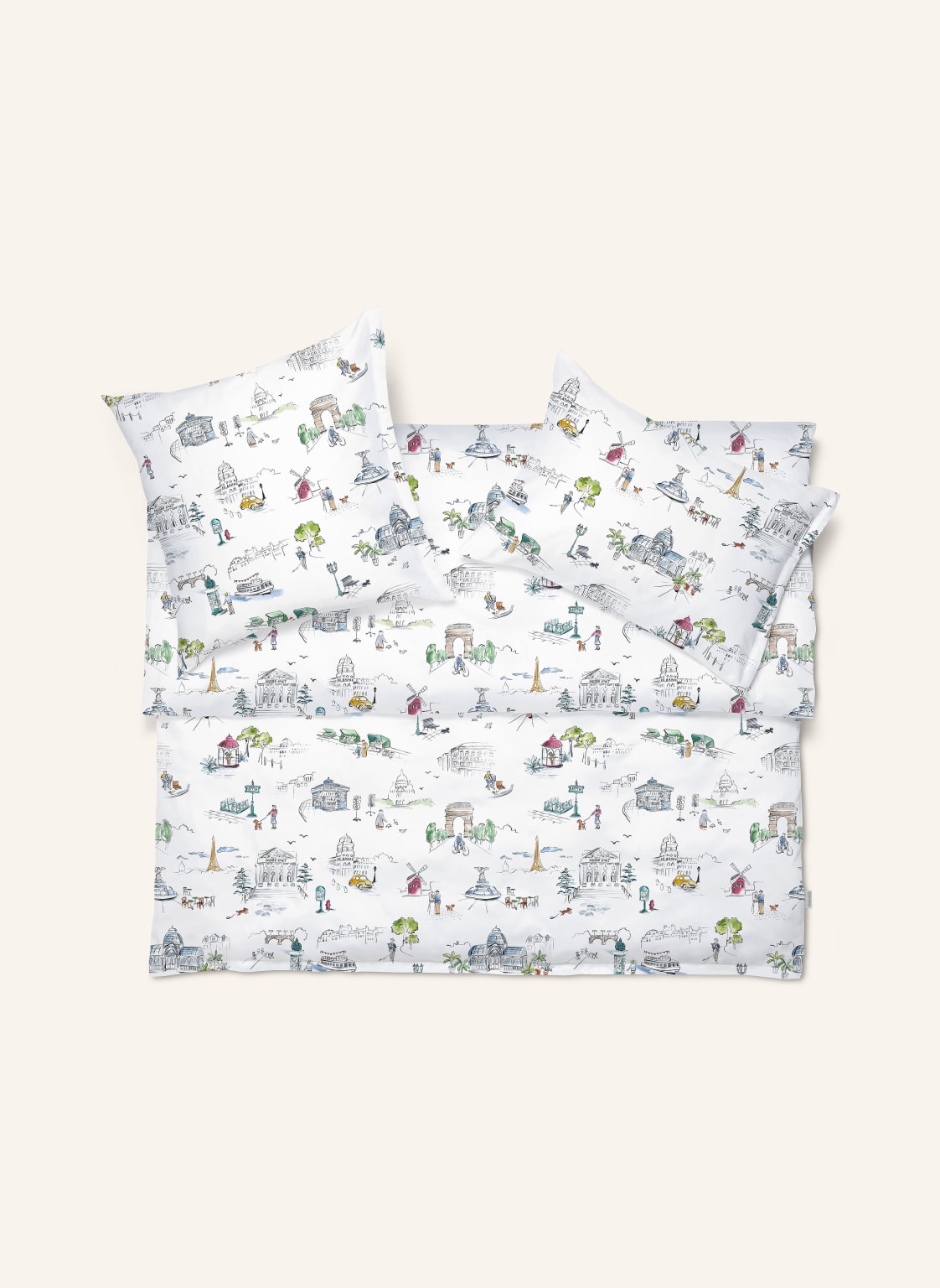 Schlossberg Poszewka Na Kołdrę Paris Mon Amour weiss