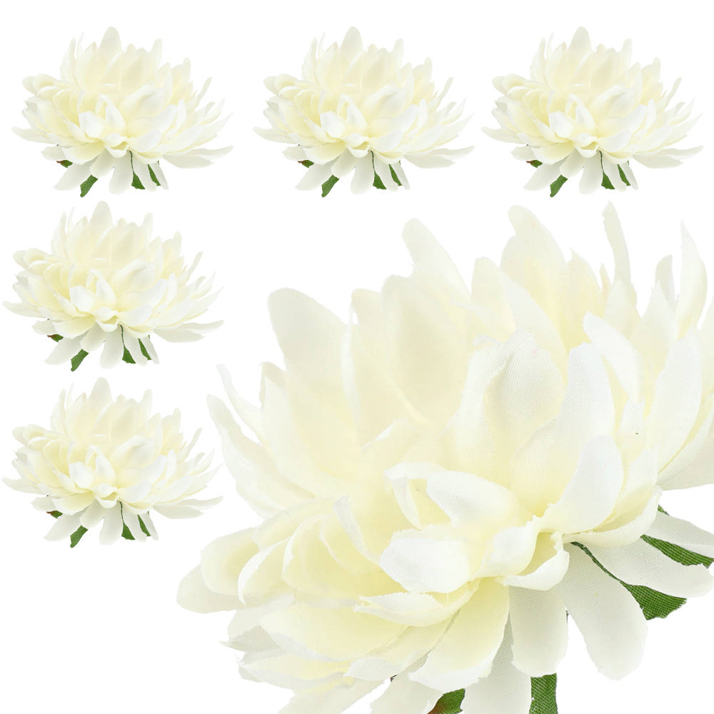 Główki Kwiatowe 6 szt Krem KR345A