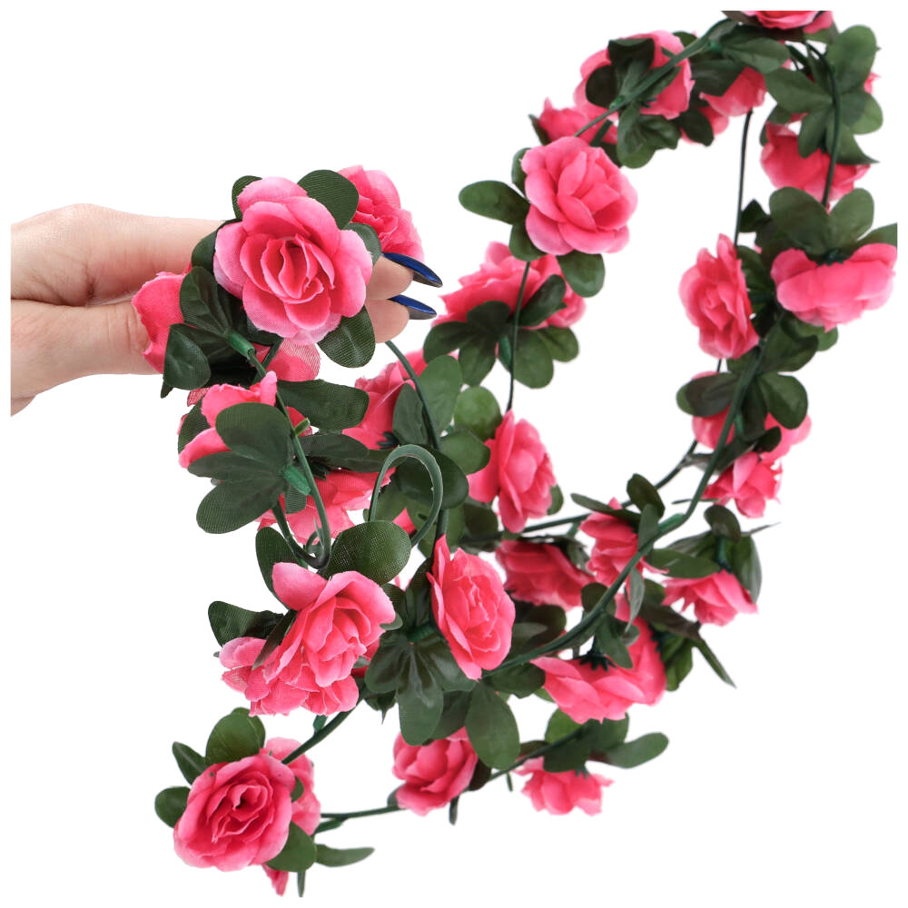 Girlanda Kwiaty 2,4m Amarant KR296C