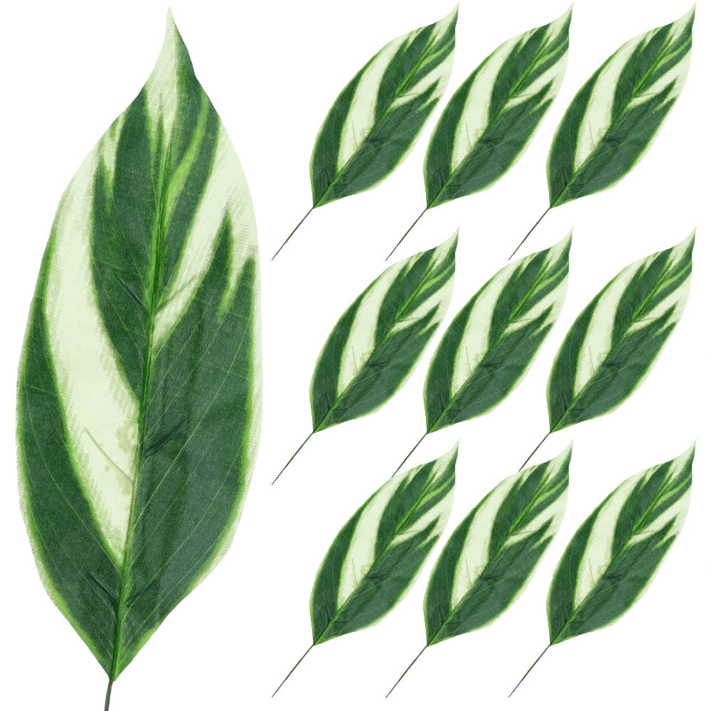 Liść Podłużny Jasna/Ciemna Zieleń 10szt