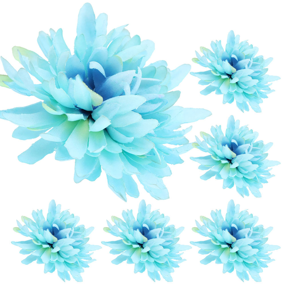 Główki Kwiatowe 6 szt Niebieski KR346I