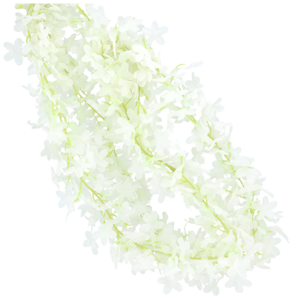 Girlanda Z Kwiatów 2m Biel KR318C