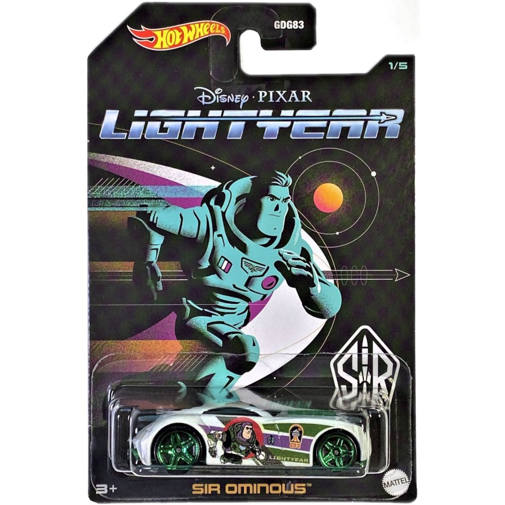HOT WHEELS DISNEY PIXAR LIGHTYEAR BUZZ ASTRAL SIR OMINOUS 1:64 HDG79 1/5
