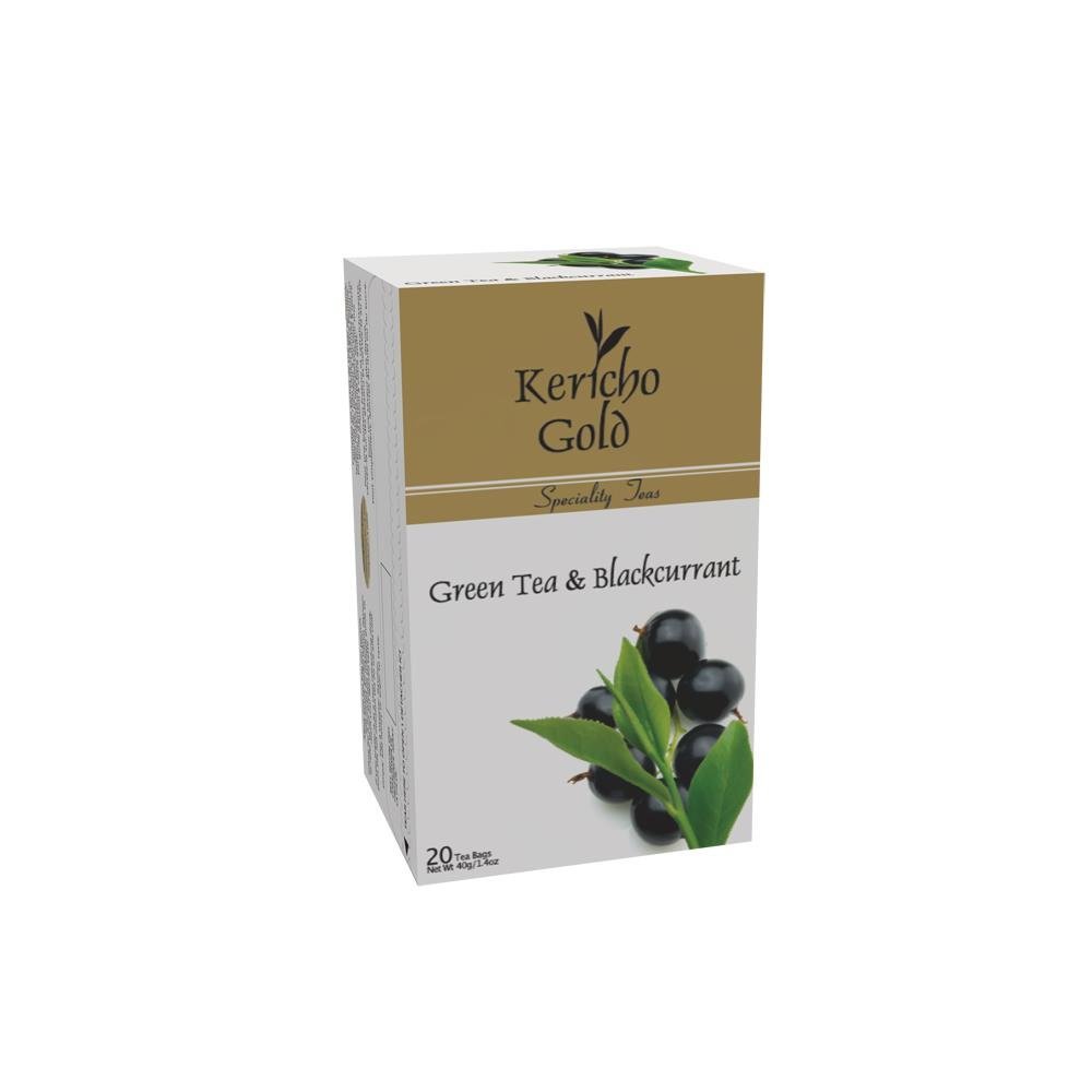 Herbata zielona KERICHO Green Tea & Black Currant 20 saszetek