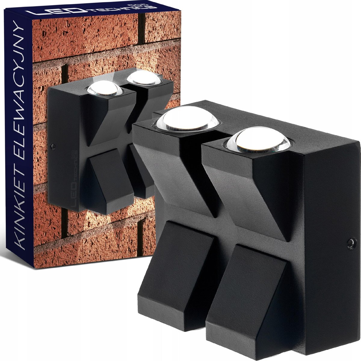 Lampa ścienna elewacyjna LED 4W 360lm Kinkiet zewnętrzny ogrodowy