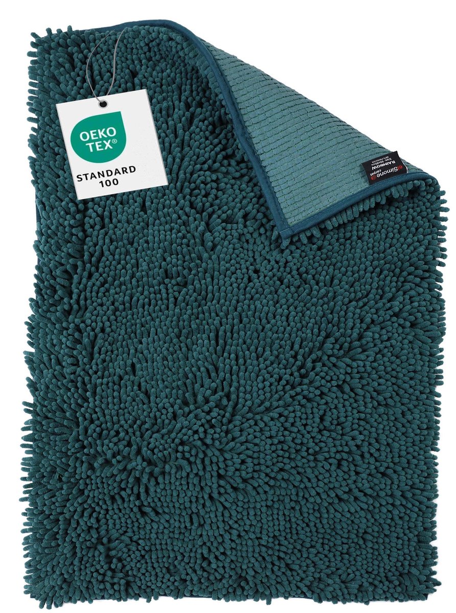 Dywanik Łazienkowy Antypoślizgowy Rainbow Zielony 60x90cm