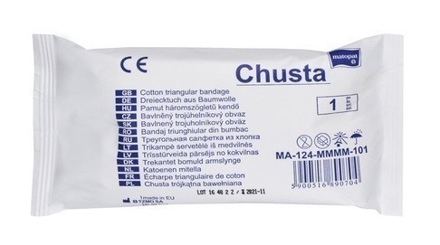 TZMO Chusta trójkątna bawełniana