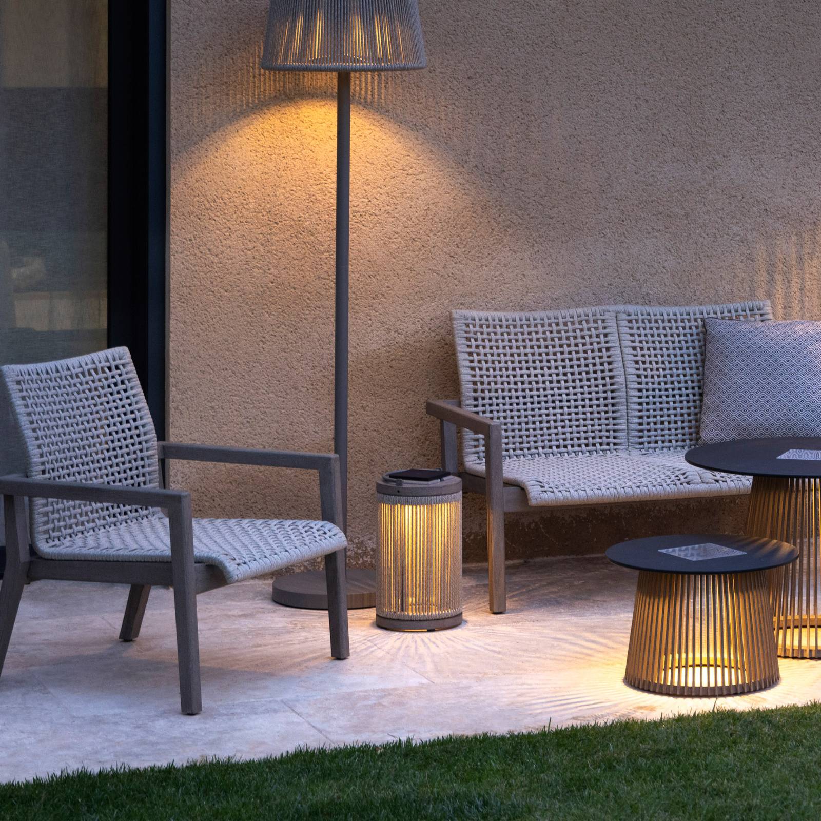 Les Jardins Lampa stojąca LED Rop&Wysokość taśmy 40 cm, 3000 K, 500 lm