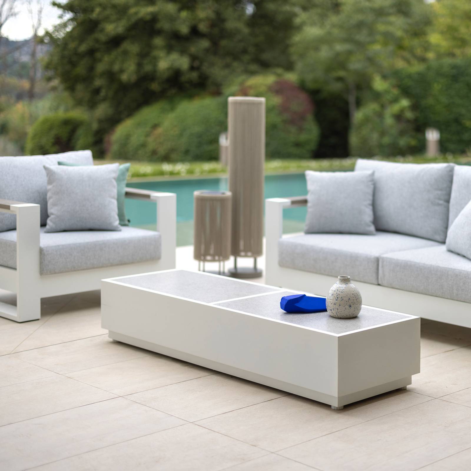 Les Jardins Lampa stojąca LED Rop&Strip wysokość 120 cm, 3000 K, 500 lm