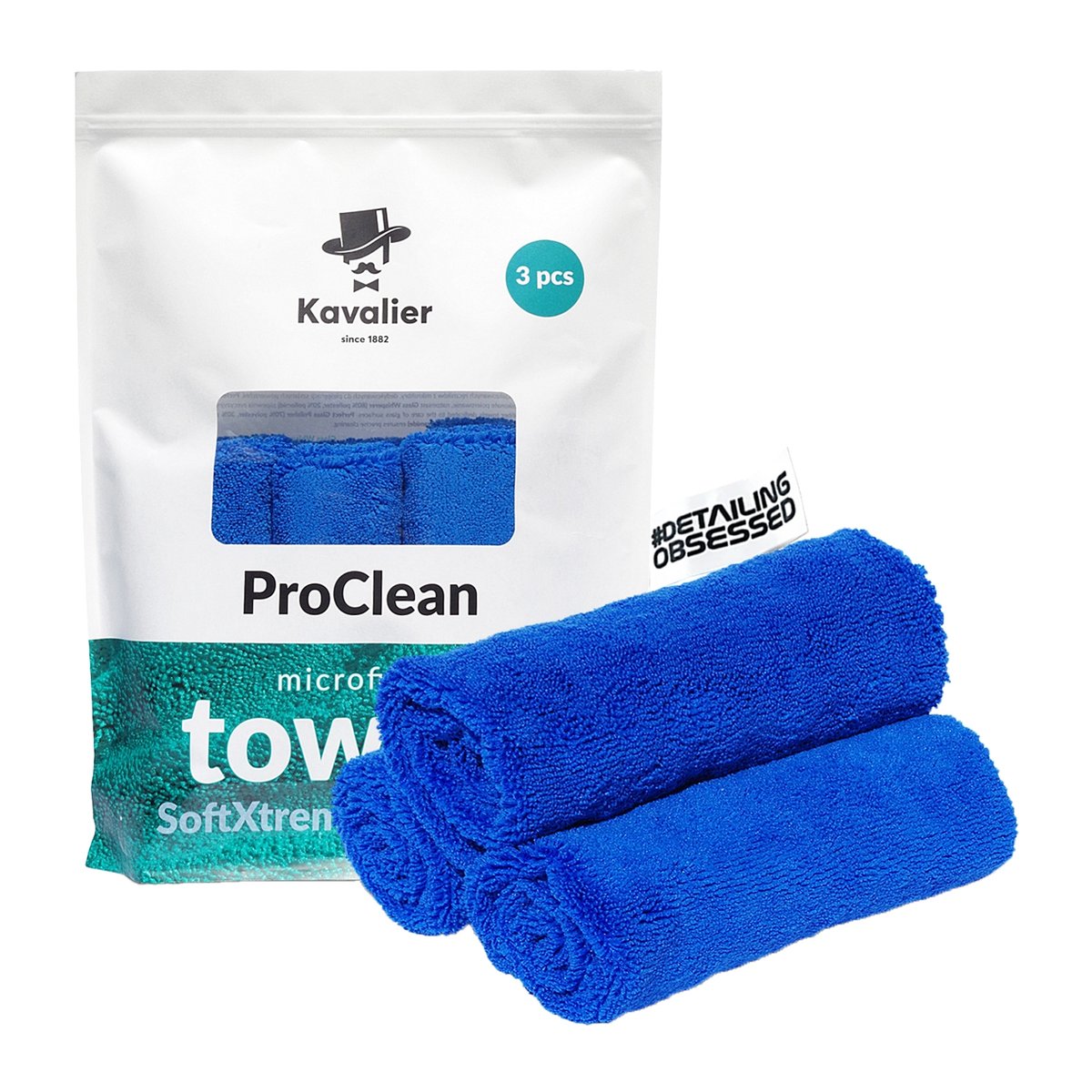 KAVALIER ULTRA SOFT TOUCH BLUE 3PACK 41x41cm ultra miękka mikrofibra