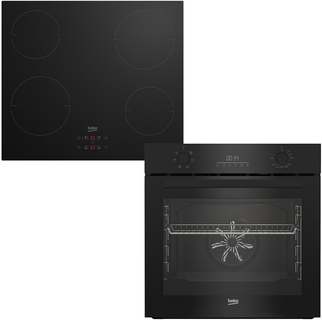 Zestaw AGD do zabudowy Beko Piekarnik BBIE17300B + Płyta indukcyjna HII 64401 MT