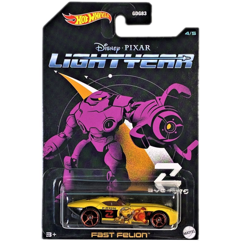 HOT WHEELS DISNEY PIXAR LIGHTYEAR BUZZ ASTRAL ZYCLOPS FAST FELION HDG81 4/5