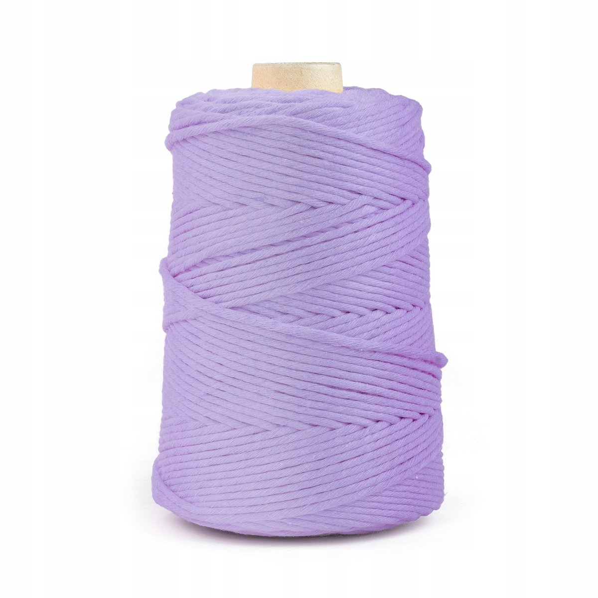 SZNUREK Bawełniany do MAKRAMY Fioletowy 3mm - 100m
