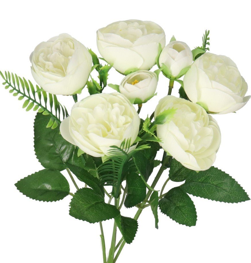 SZTUCZNE KWIATY GAŁĄZKI ROŚLINY PEONIA PIWONIA JAK ŻYWA