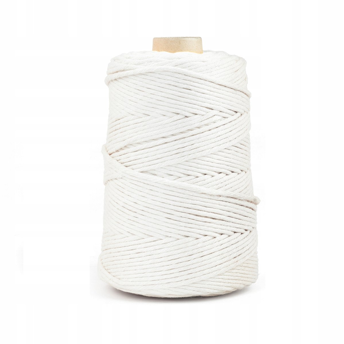 SZNUREK Bawełniany do MAKRAMY Naturalny 5mm - 100m