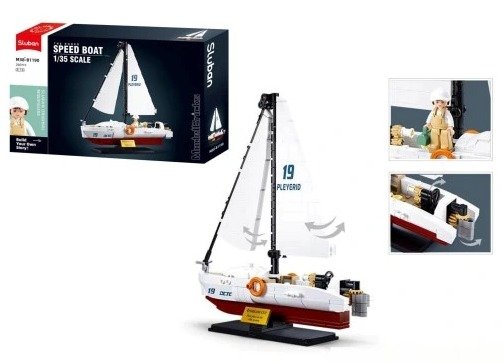 KLOCKI SLUBAN MB Jacht Żaglowy 260 - B1190